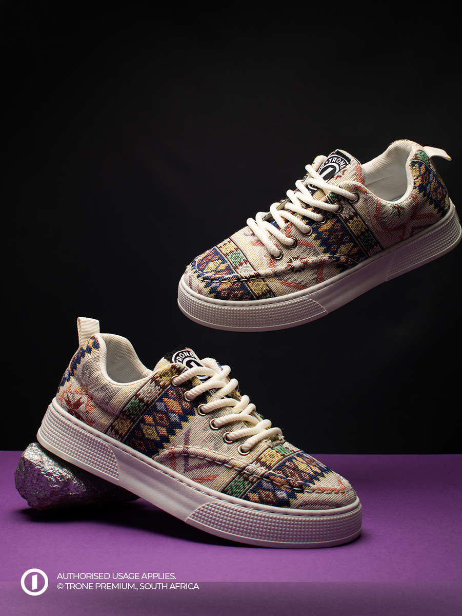 Heritage Sneakers - Grey Pattern