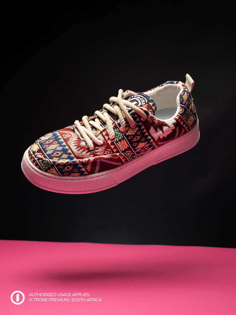 Heritage Sneakers - Dark Red Pattern