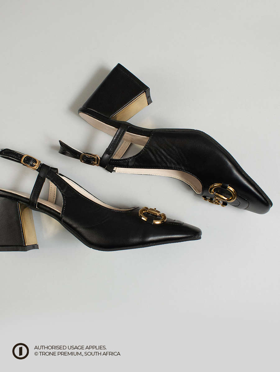 Trone x Riveria Slingback - Black