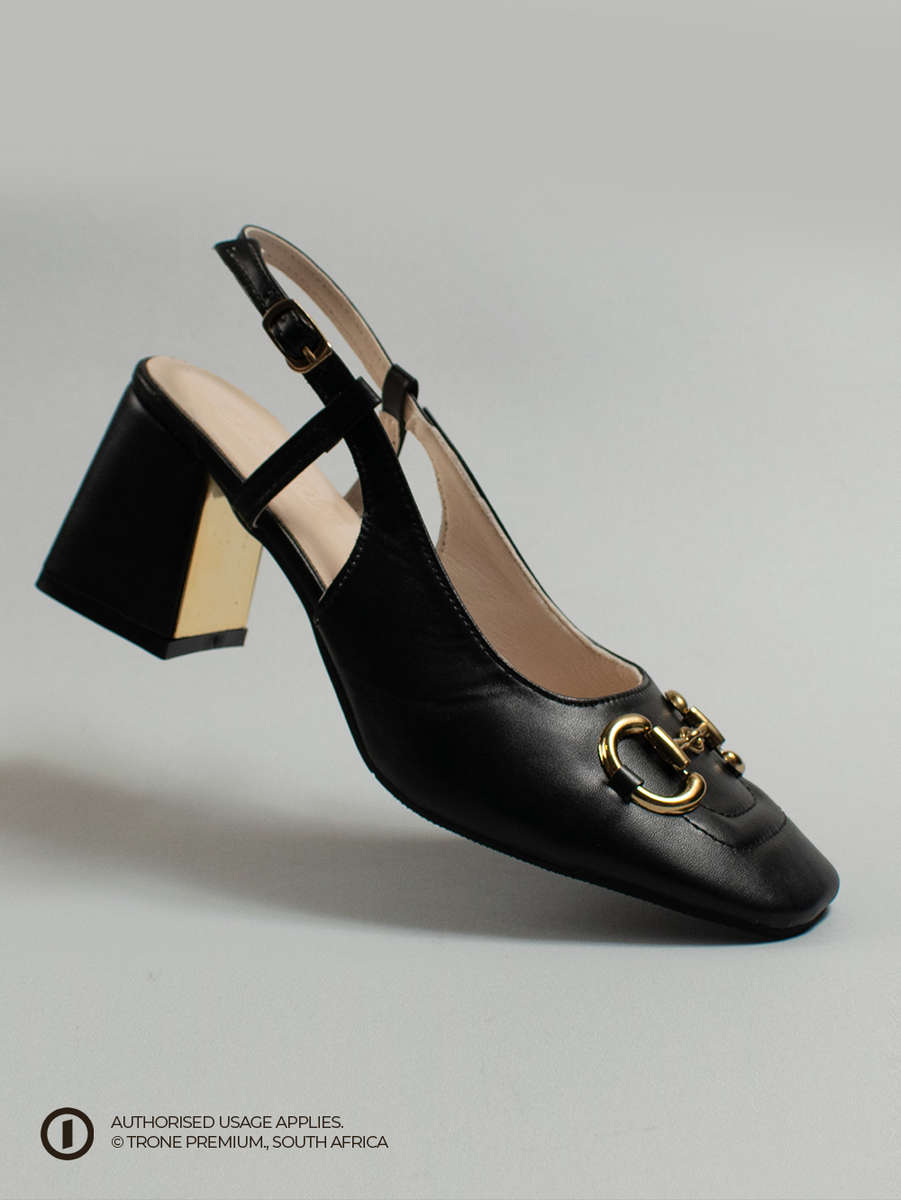 Trone x Riveria Slingback - Black