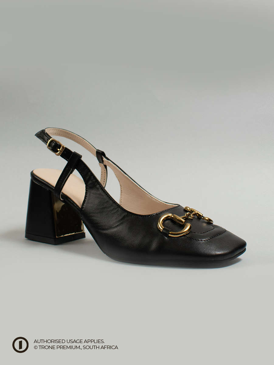 Trone x Riveria Slingback - Black