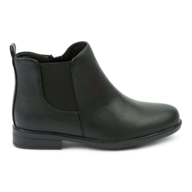 Alxir Ladies Ankle Boot with Elasticated Side and Side Zipper