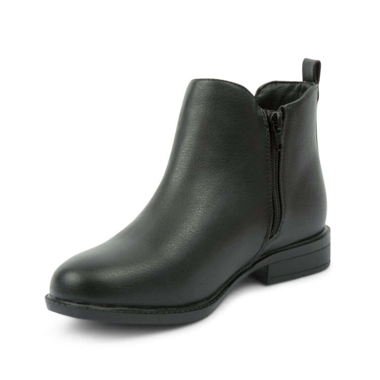 Alxir Ladies Ankle Boot with Elasticated Side and Side Zipper