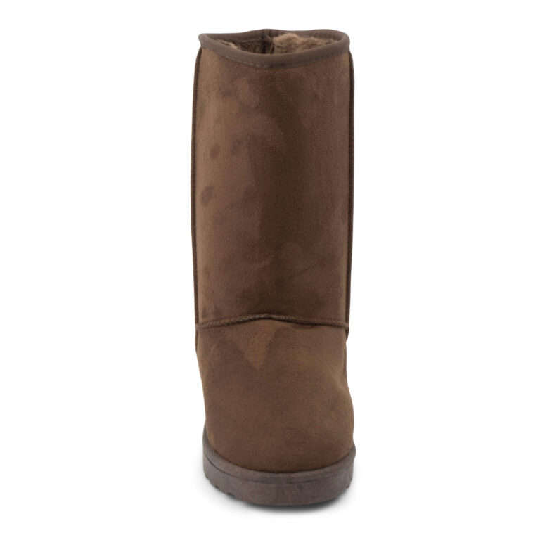 TTP Women's Suede Simple Mid-Calf Polar Boots
