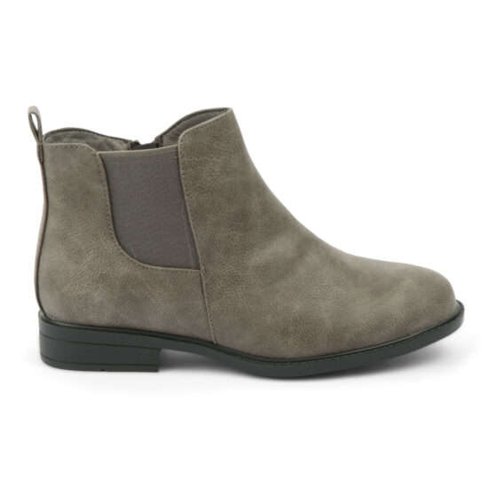 Alxir Ladies Ankle Boot with Elasticated Side and Side Zipper