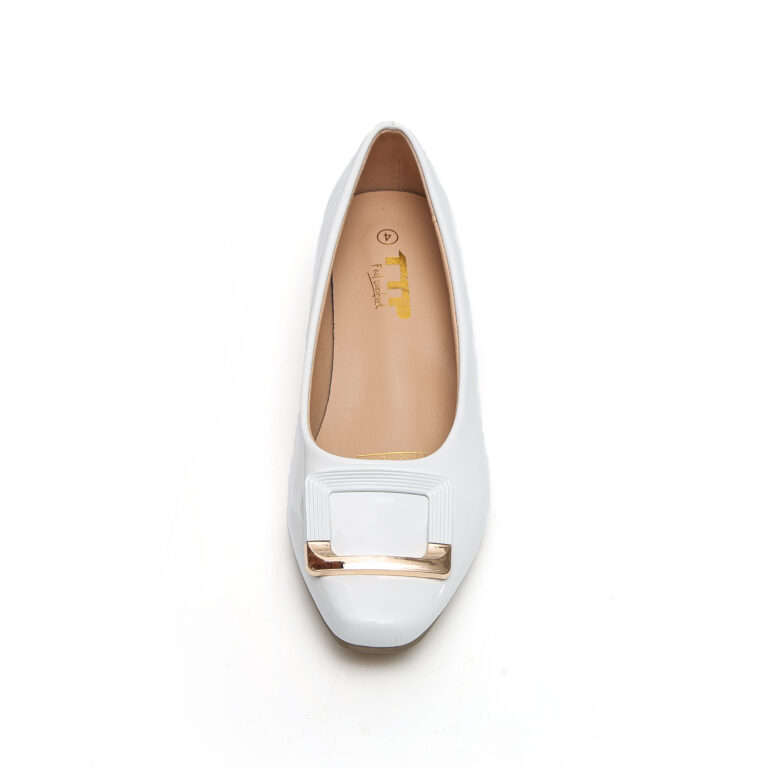 TTP Square Toe Patent Loafers with Square Decor JSF8