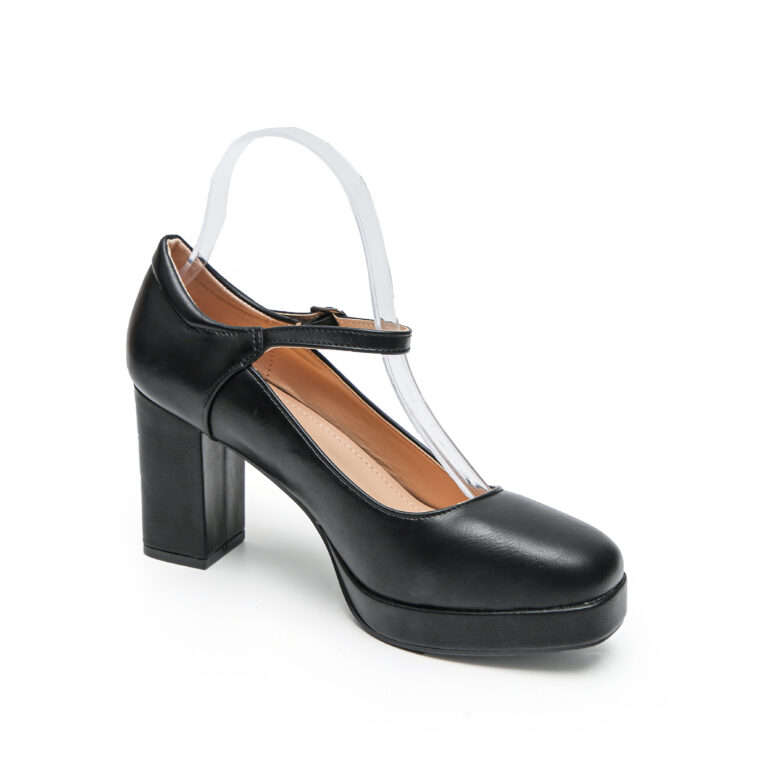 TTP Classic Block Heel Plarform High Heels with Ankle Strap JSF11