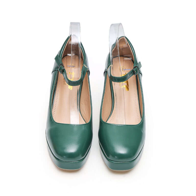 TTP Classic Block Heel Plarform High Heels with Ankle Strap JSF11