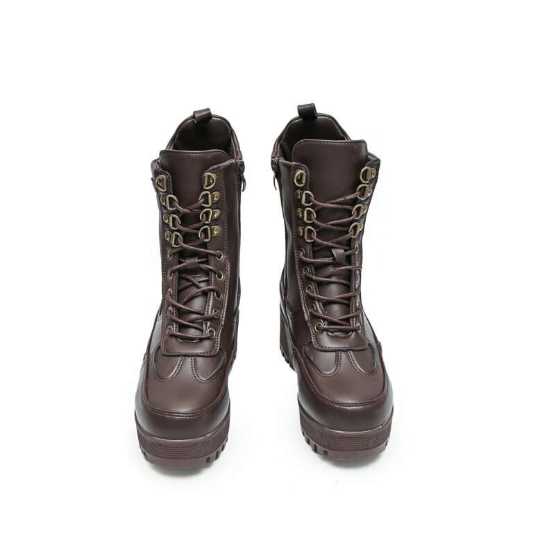 TTP Sleek Platform Lace-up Ankle Boots XB502