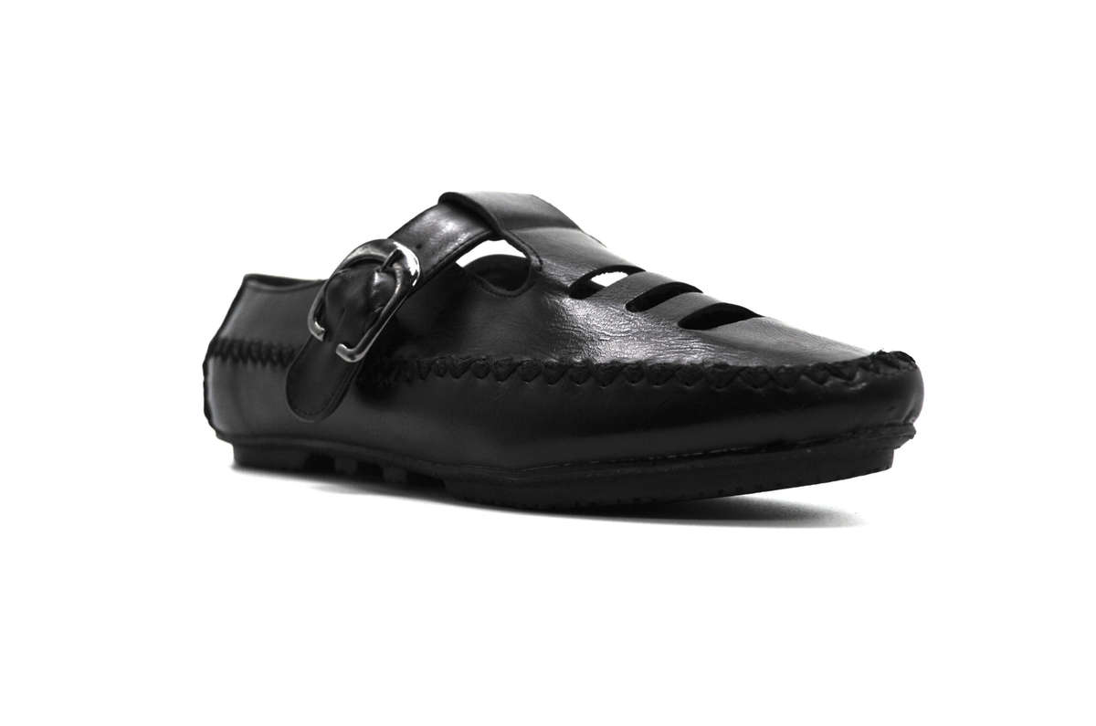 TTP Women's Buckle Moccasin with Cut out Details on Vamp