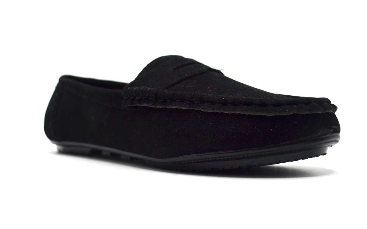 TTP Men's Suede Moccasin with Cut Out Detailed Decor on Vamp
