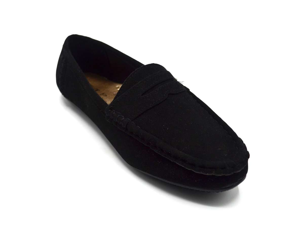 TTP Men's Suede Moccasin with Cut Out Detailed Decor on Vamp