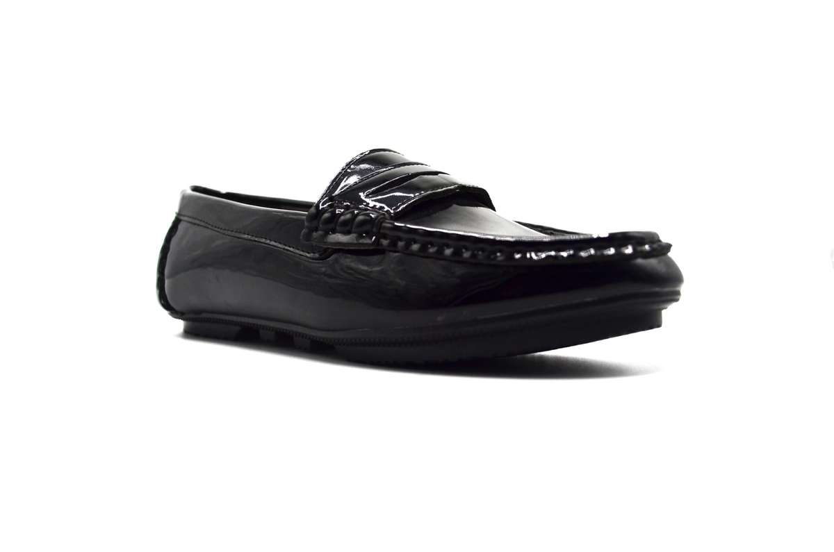 TTP Women's High Gloss Moccasin with Detailed Vamp