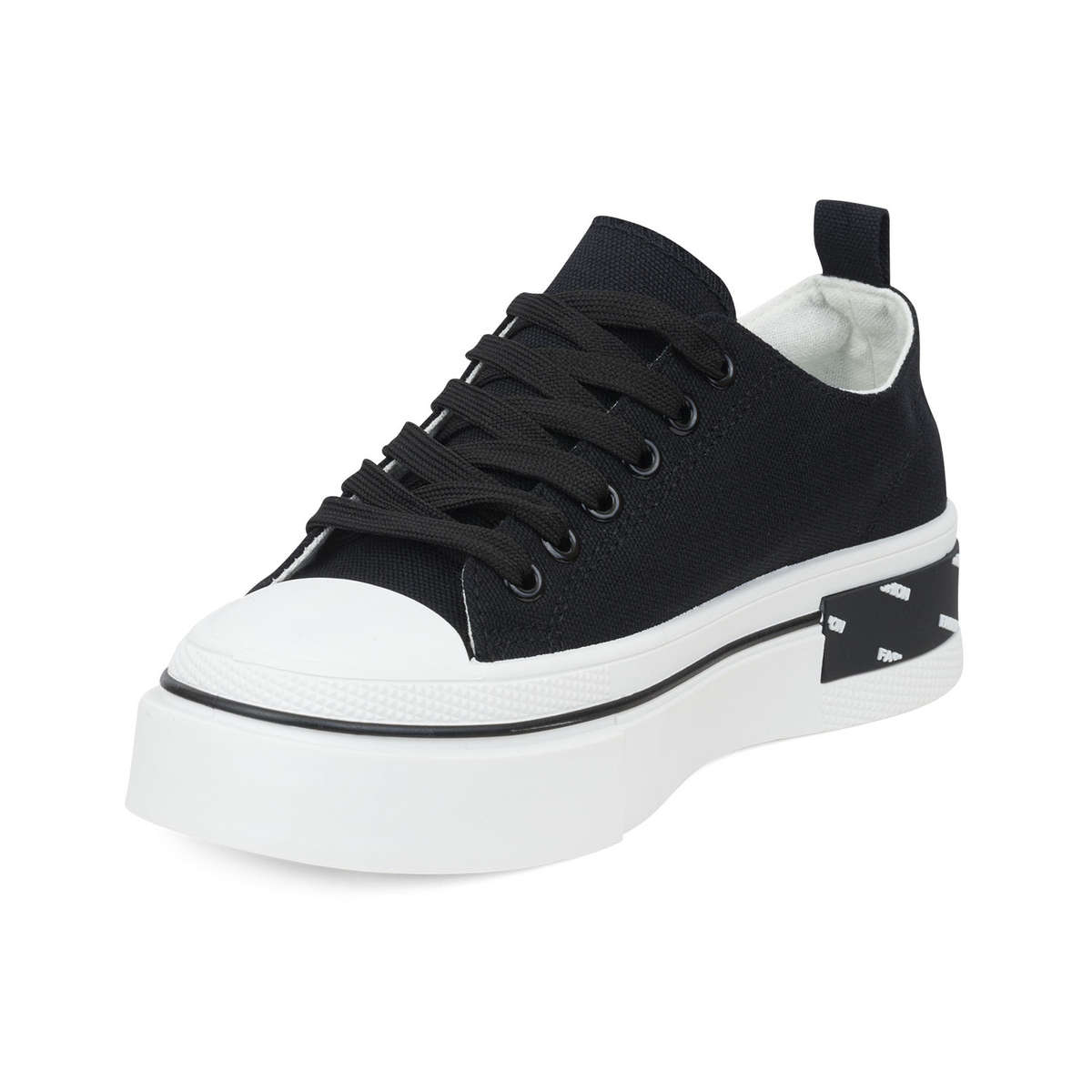 TTP Fashion Platform Low Top Lace-Up PU Sneakers XBY307