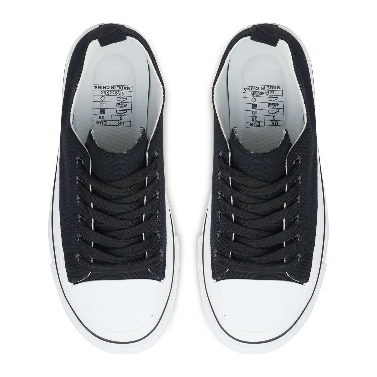 TTP Fashion Platform Low Top Lace-Up PU Sneakers XBY307