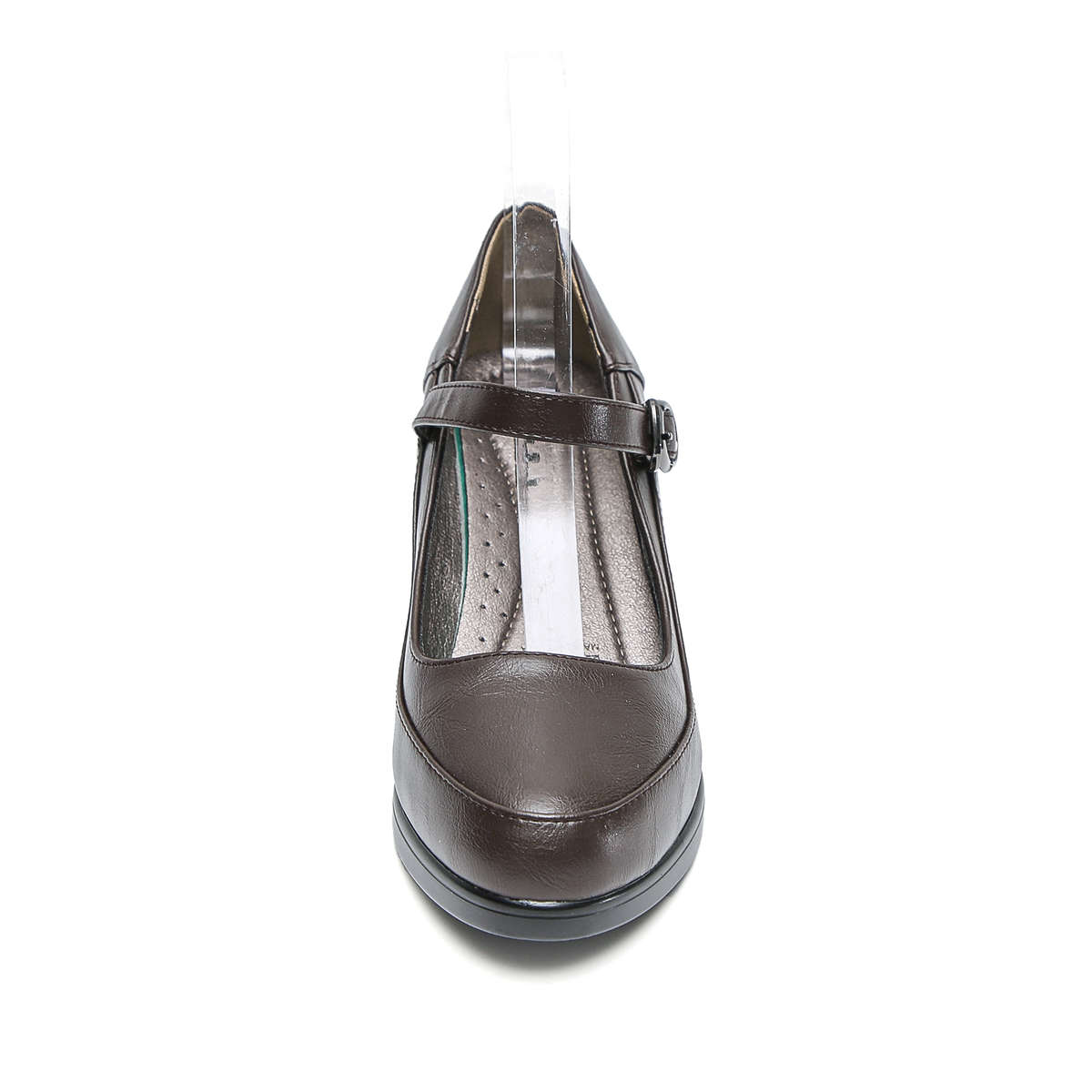 TTP Fashion Platform Block Heel Courts with Ankle Strap XBK3503