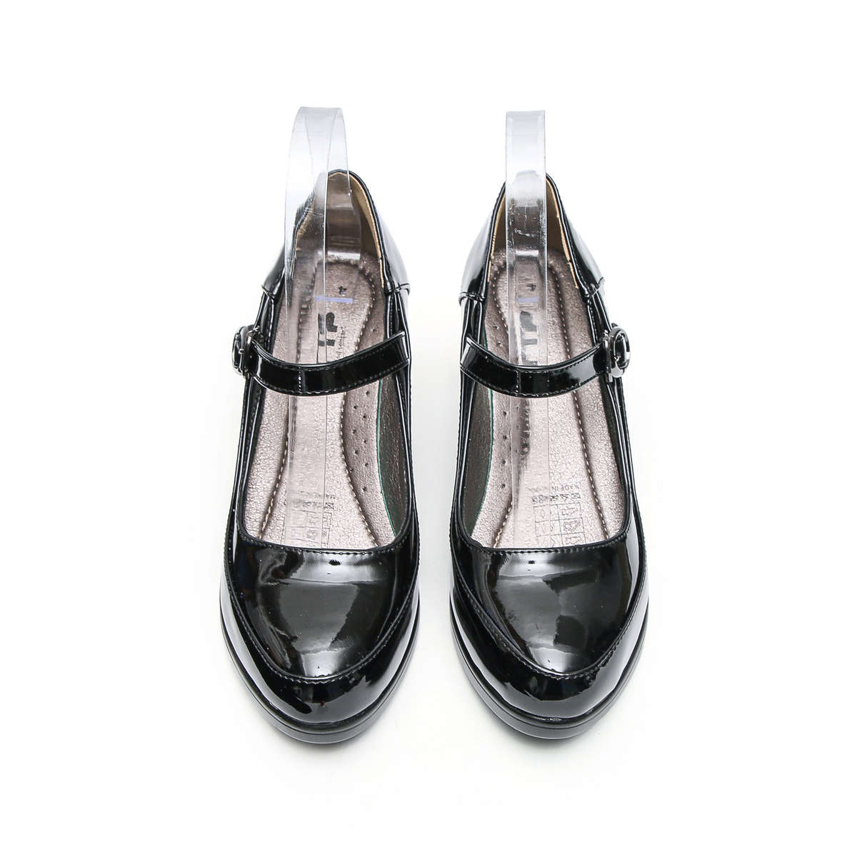 TTP Fashion Platform Block Heel Courts with Ankle Strap XBK3503
