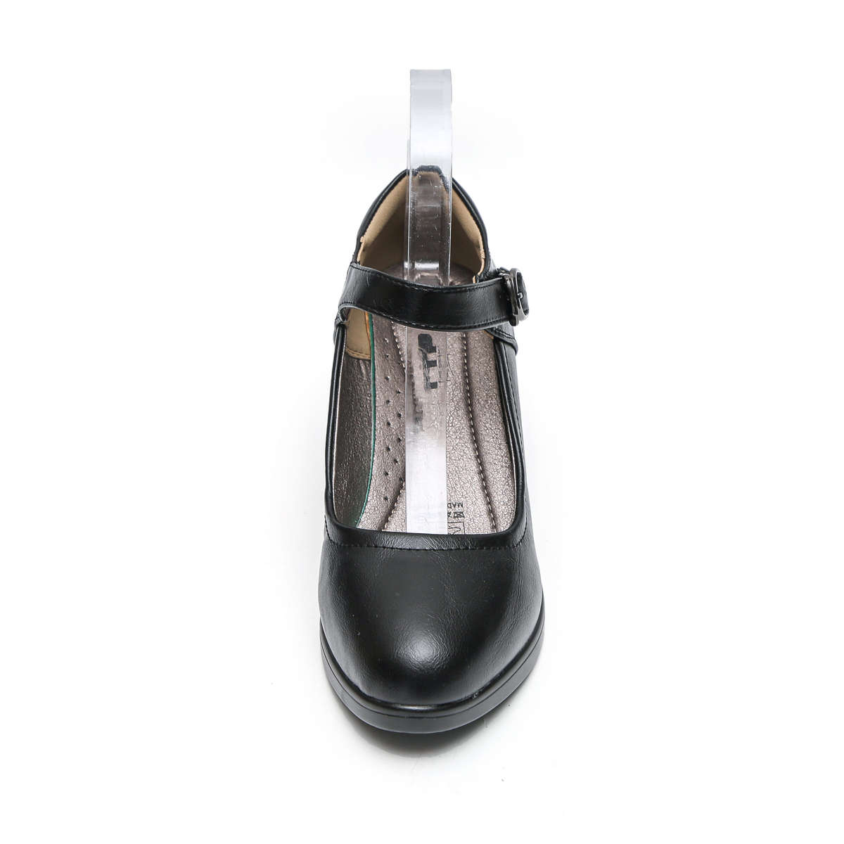 TTP Classic Block Heel Courts with Ankle Strap XBK3052