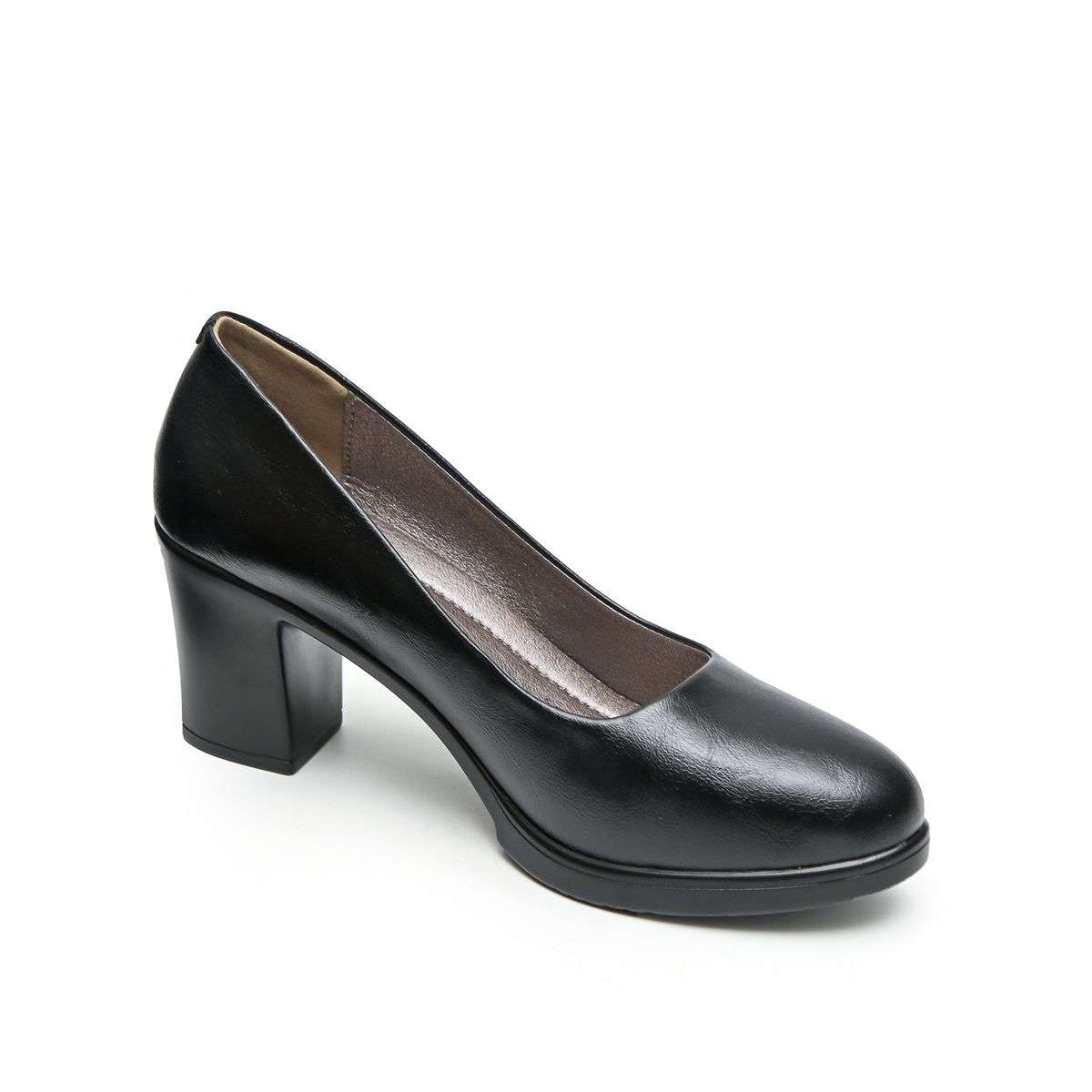 TTP Comfortable Classic Block Heel Courts K3501