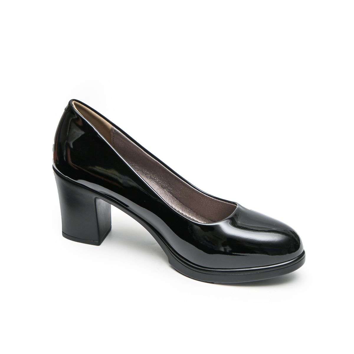 TTP Comfortable Classic Block Heel Courts K3501