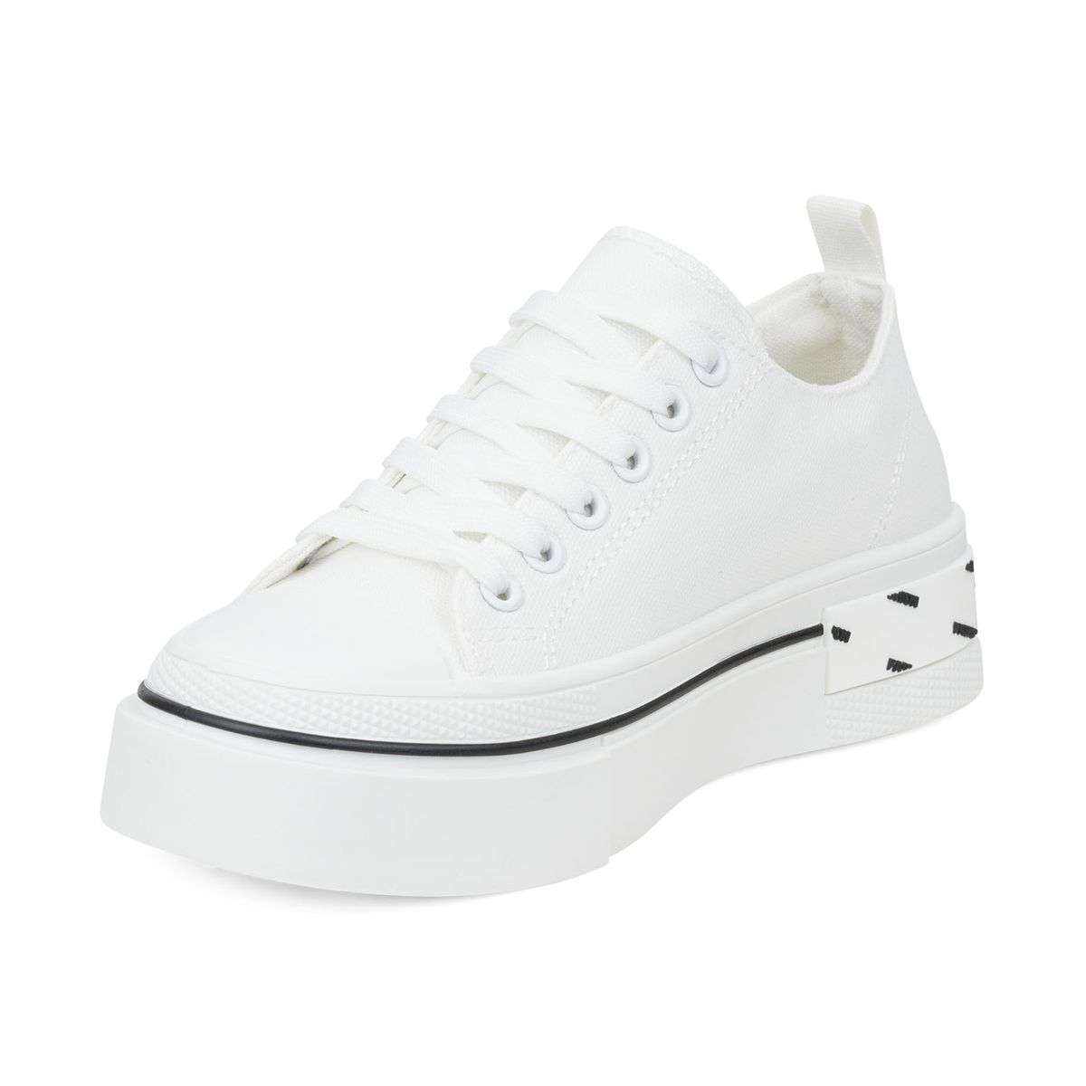 TTP Fashion Platform Low Top Lace-Up Textile Sneakers - XB310