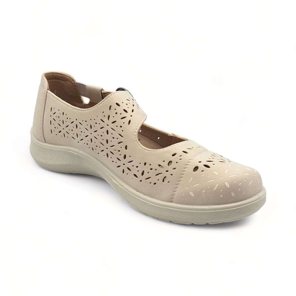 TTP Women Loafers with Elasticated Ankle Strap and Cut out Decor HT5601