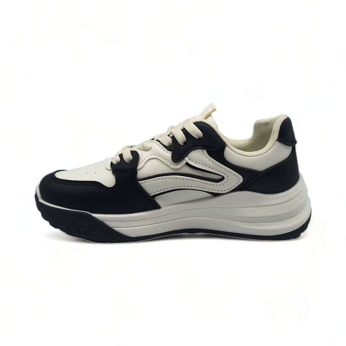 Women PU Casual Lace Up Sneakers XB3901