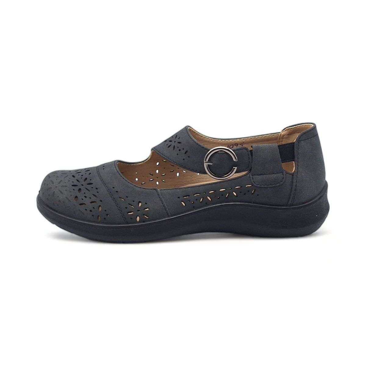 TTP Women Loafers with Elasticated Ankle Strap and Cut out Decor HT5601