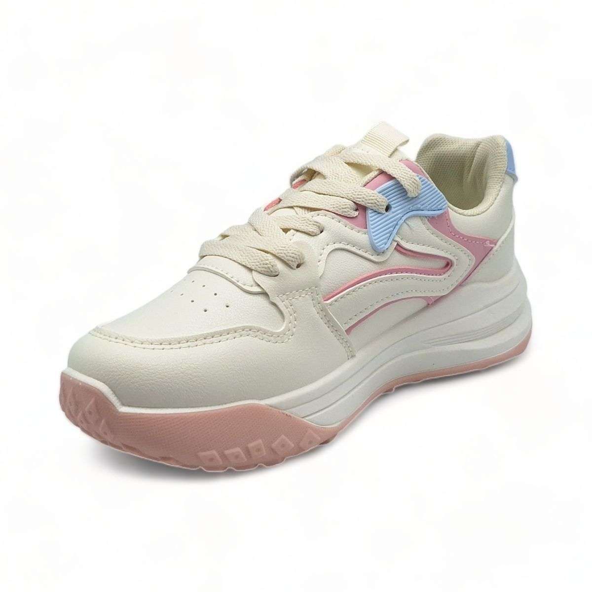 Women PU Casual Lace Up Sneakers XB3901