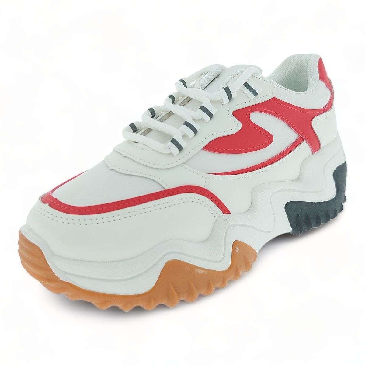Women PU Fashion Platform Sneakers XB8213