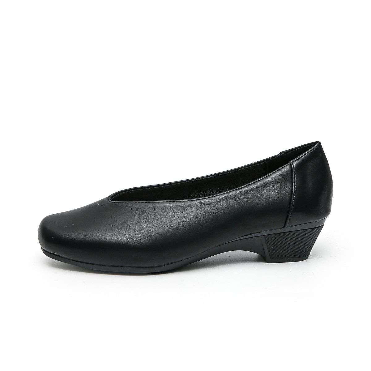 TTP - Simplistic Slip On Square Toe Low Heels JSF28