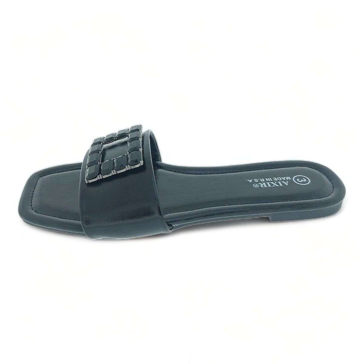 Aixir Sandal with Embellished Square Decor PSL4184