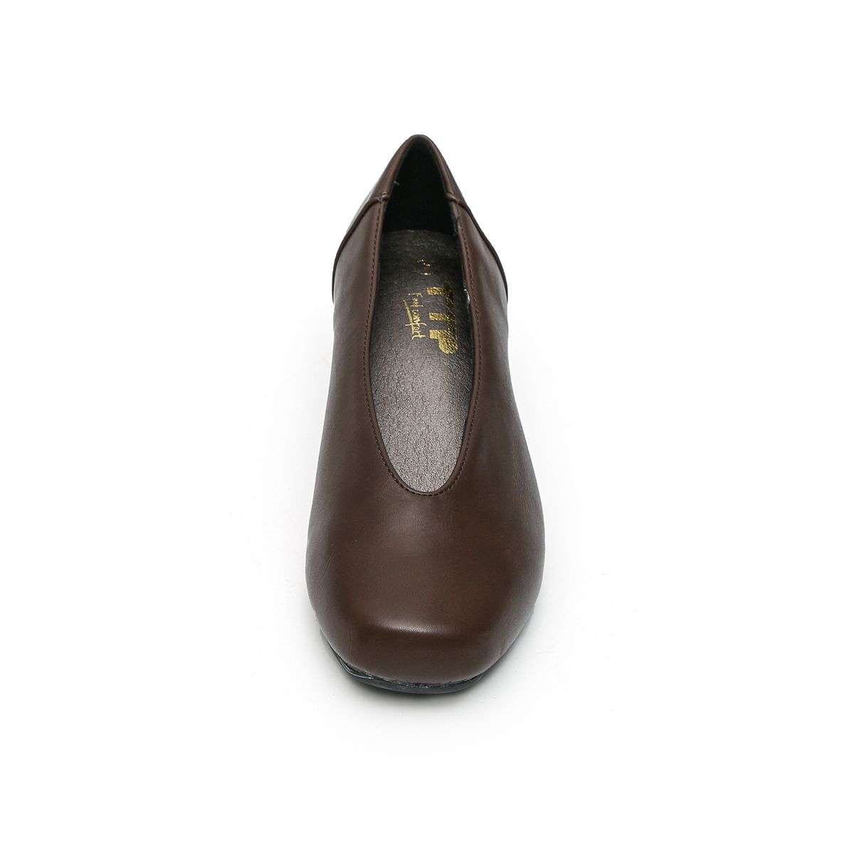 TTP - Simplistic Slip On Square Toe Low Heels JSF28