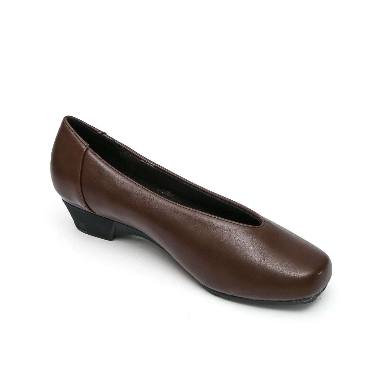 TTP - Simplistic Slip On Square Toe Low Heels JSF28