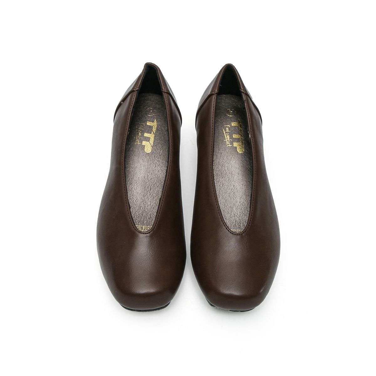 TTP - Simplistic Slip On Square Toe Low Heels JSF28