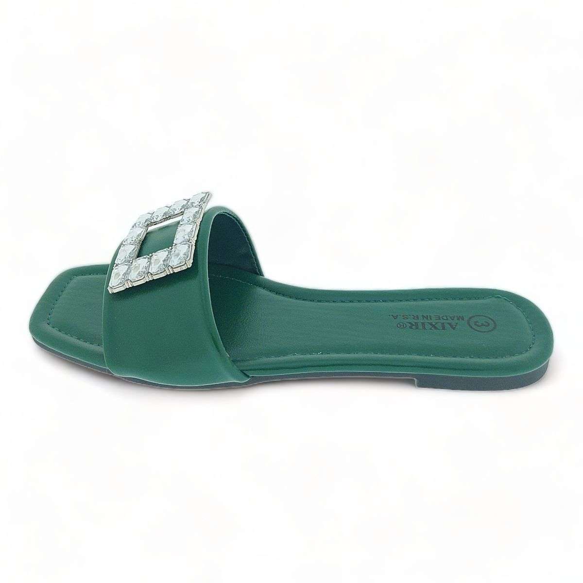 Aixir Sandal with Embellished Square Decor PSL4184