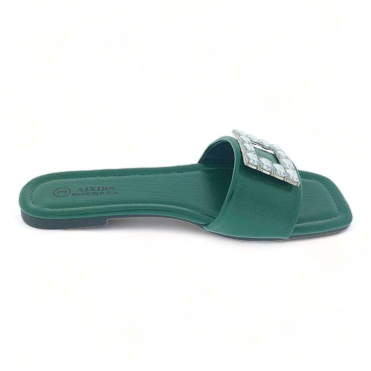 Aixir Sandal with Embellished Square Decor PSL4184