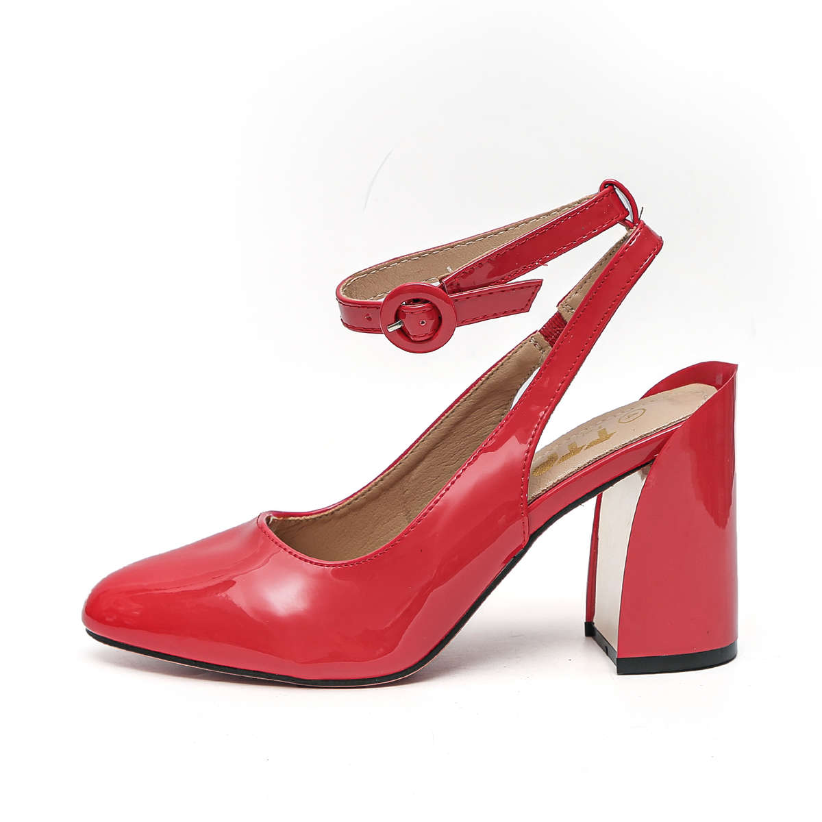 TTP - Fashion Flare Heels with Sling back and Ankle Strap JSF53
