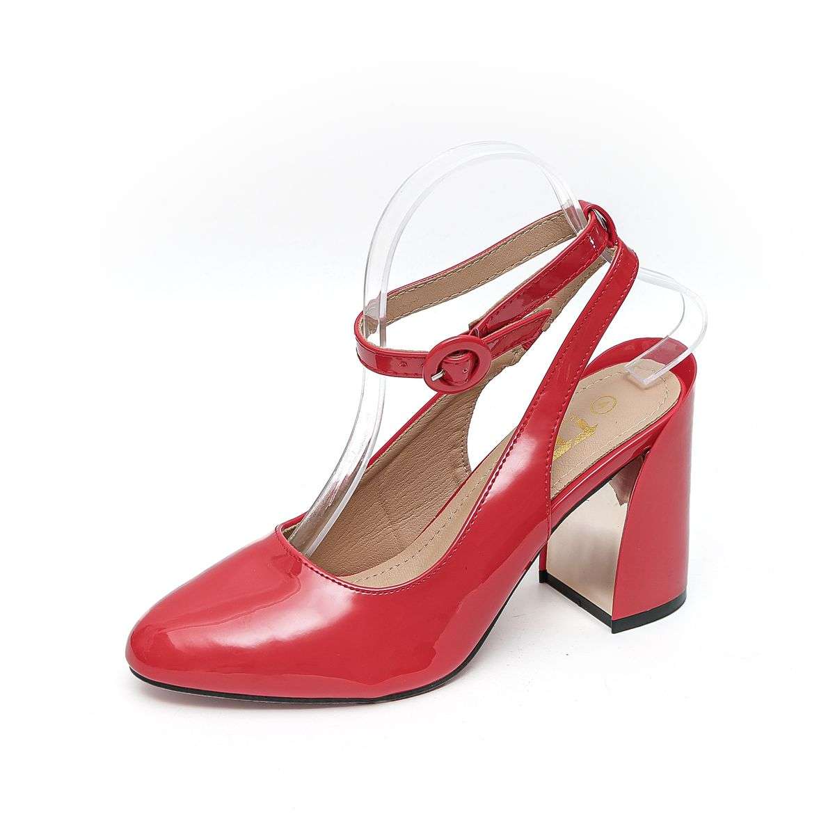 TTP - Fashion Flare Heels with Sling back and Ankle Strap JSF53