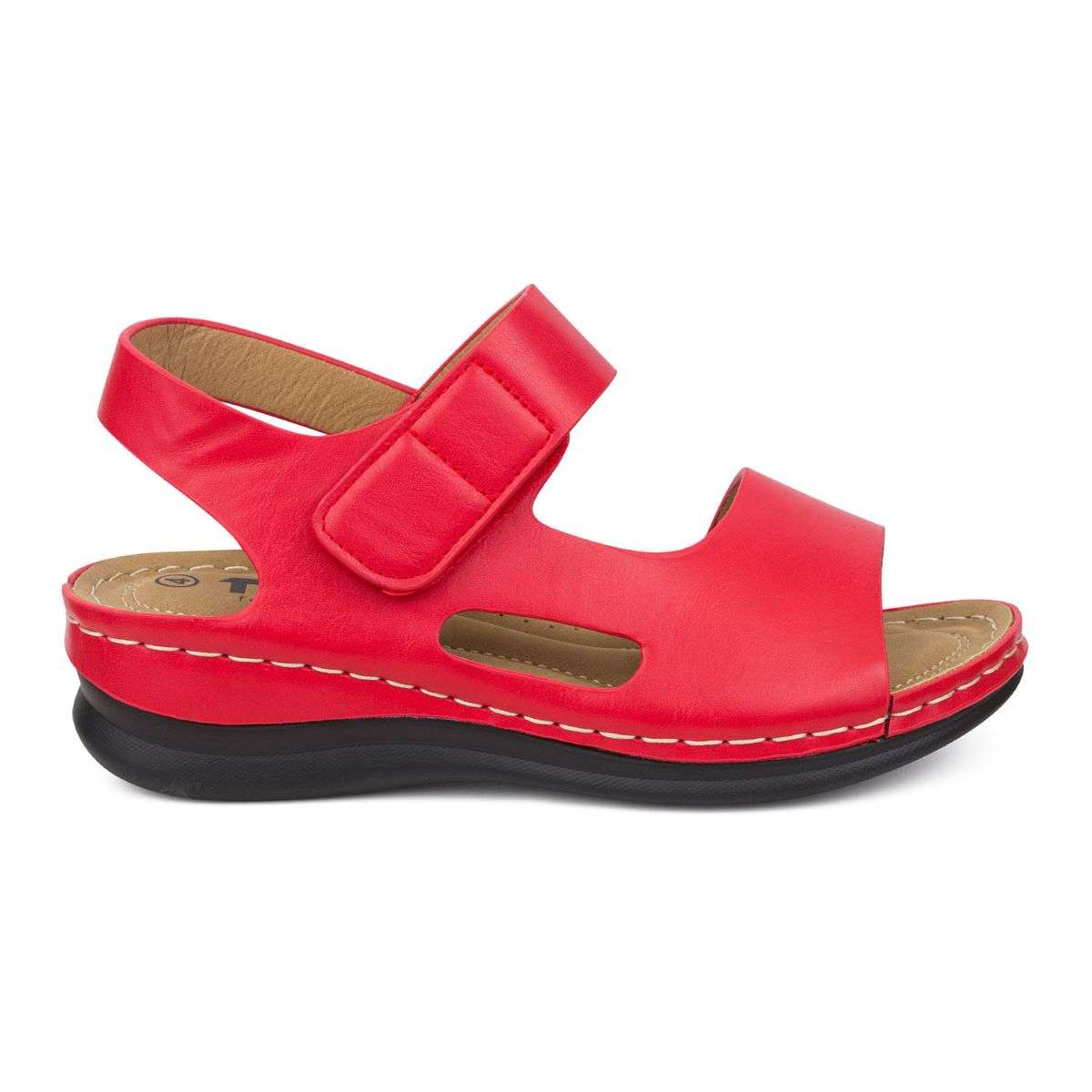 TTP Ladies Comfortable Hook & Loop Strap Sandal L18814