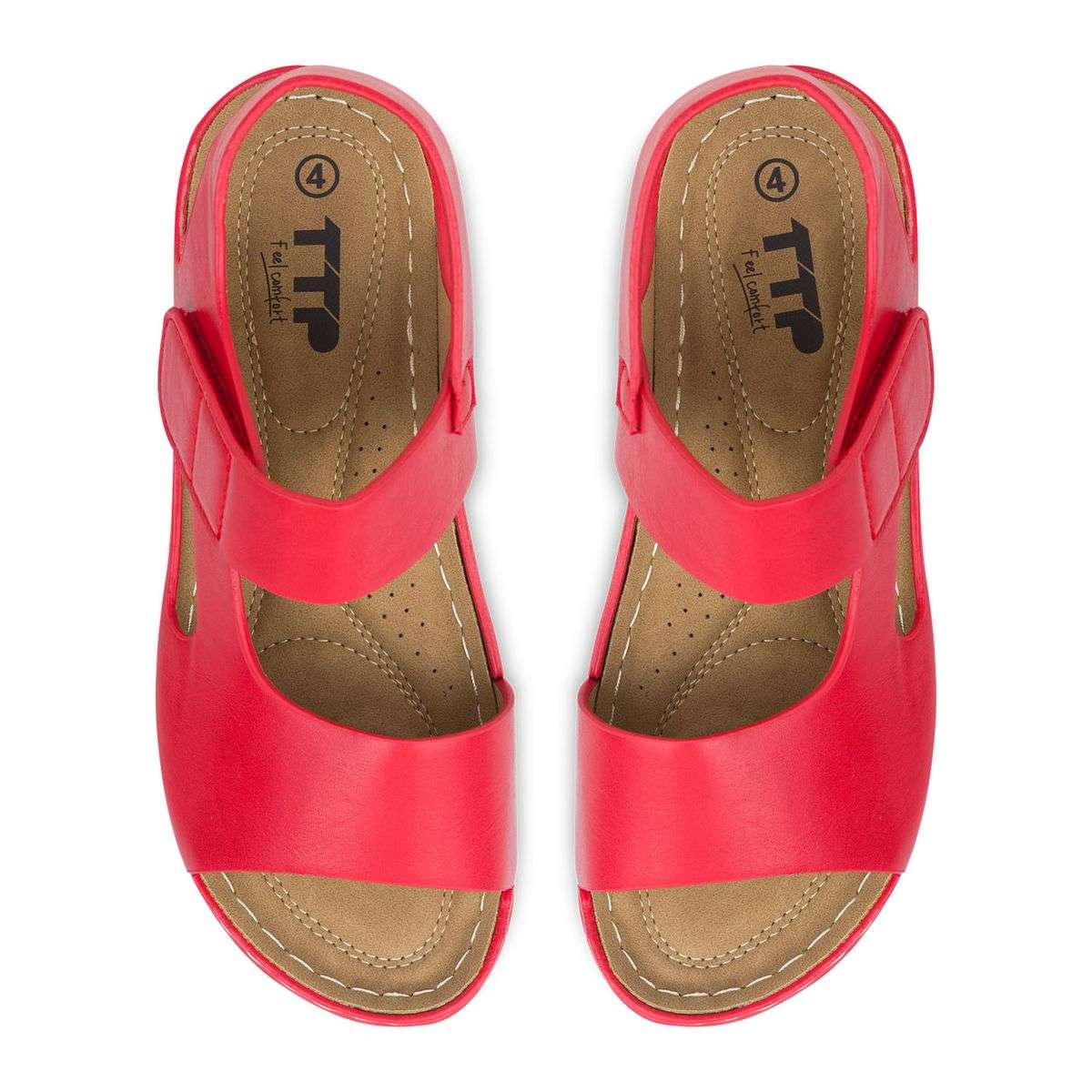 TTP Ladies Comfortable Hook & Loop Strap Sandal L18814