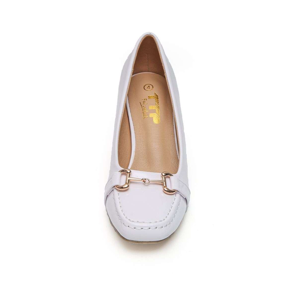 TTP - Square Toe Block Heel with Link Decor JSF51