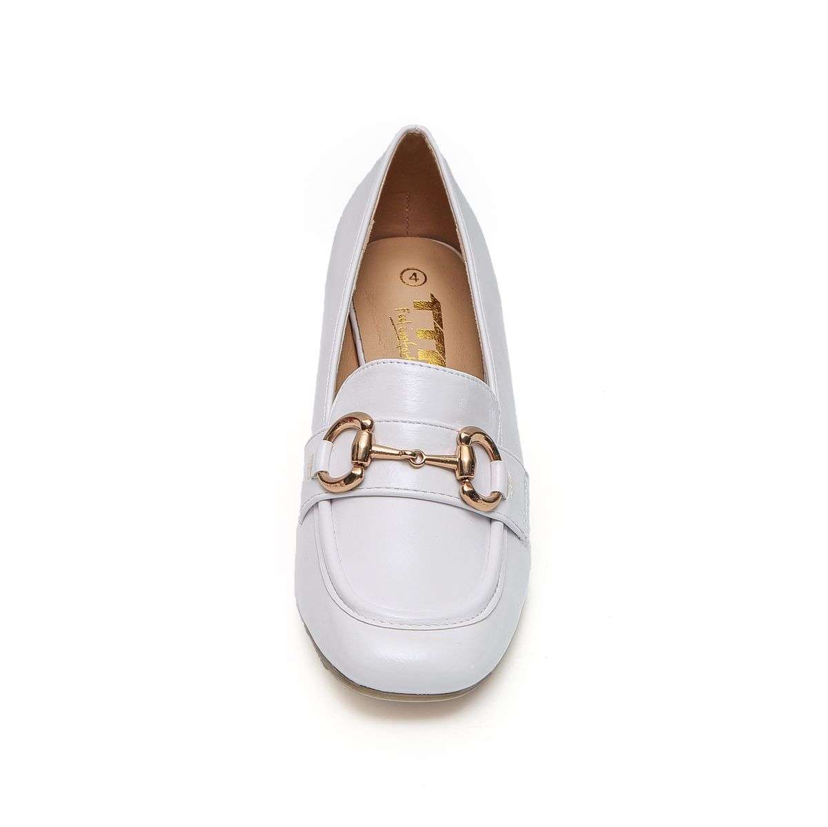 TTP Square Toe High Top Line Block Heel with Link Decor JSF52
