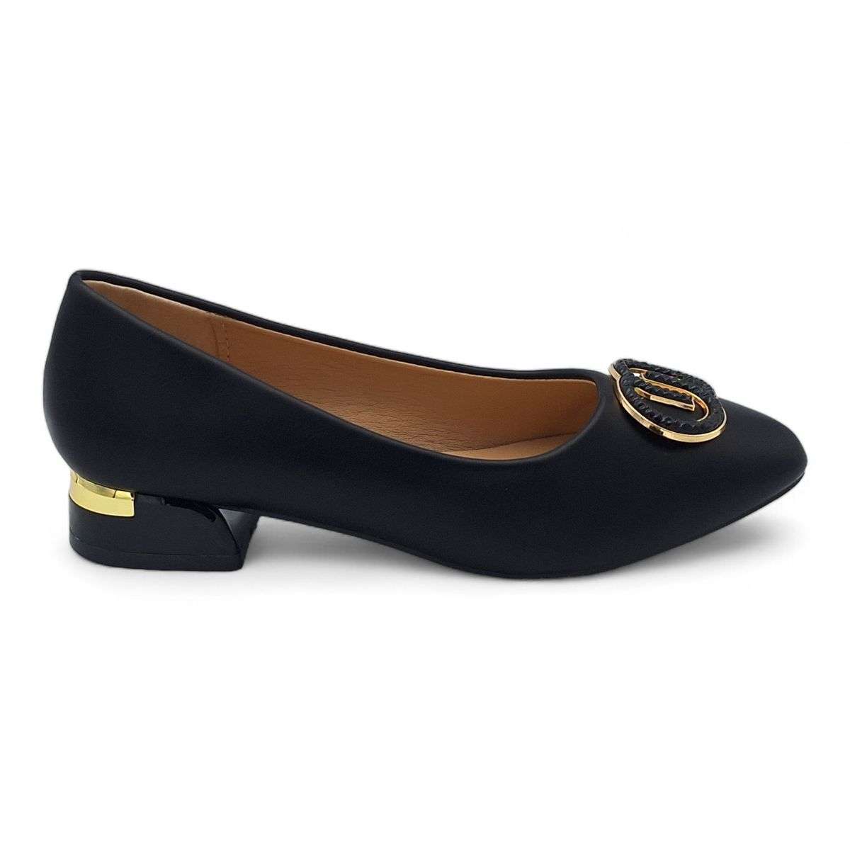 TTP Women PU Low Block Heel JSF89