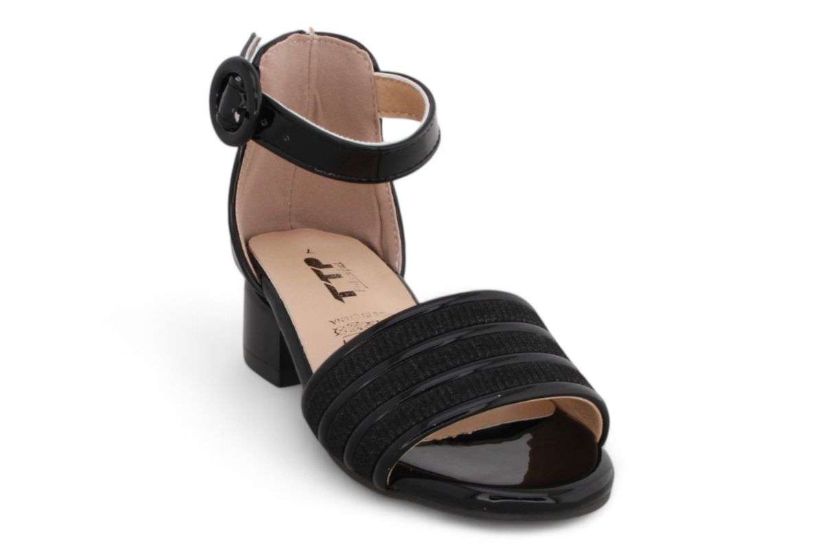 TTP Girls Block Heel Sandals with Ankle Strap HT001