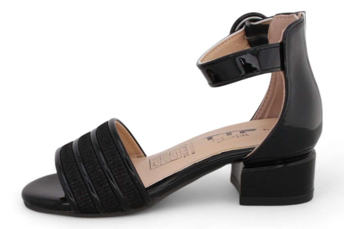 TTP Girls Block Heel Sandals with Ankle Strap HT001