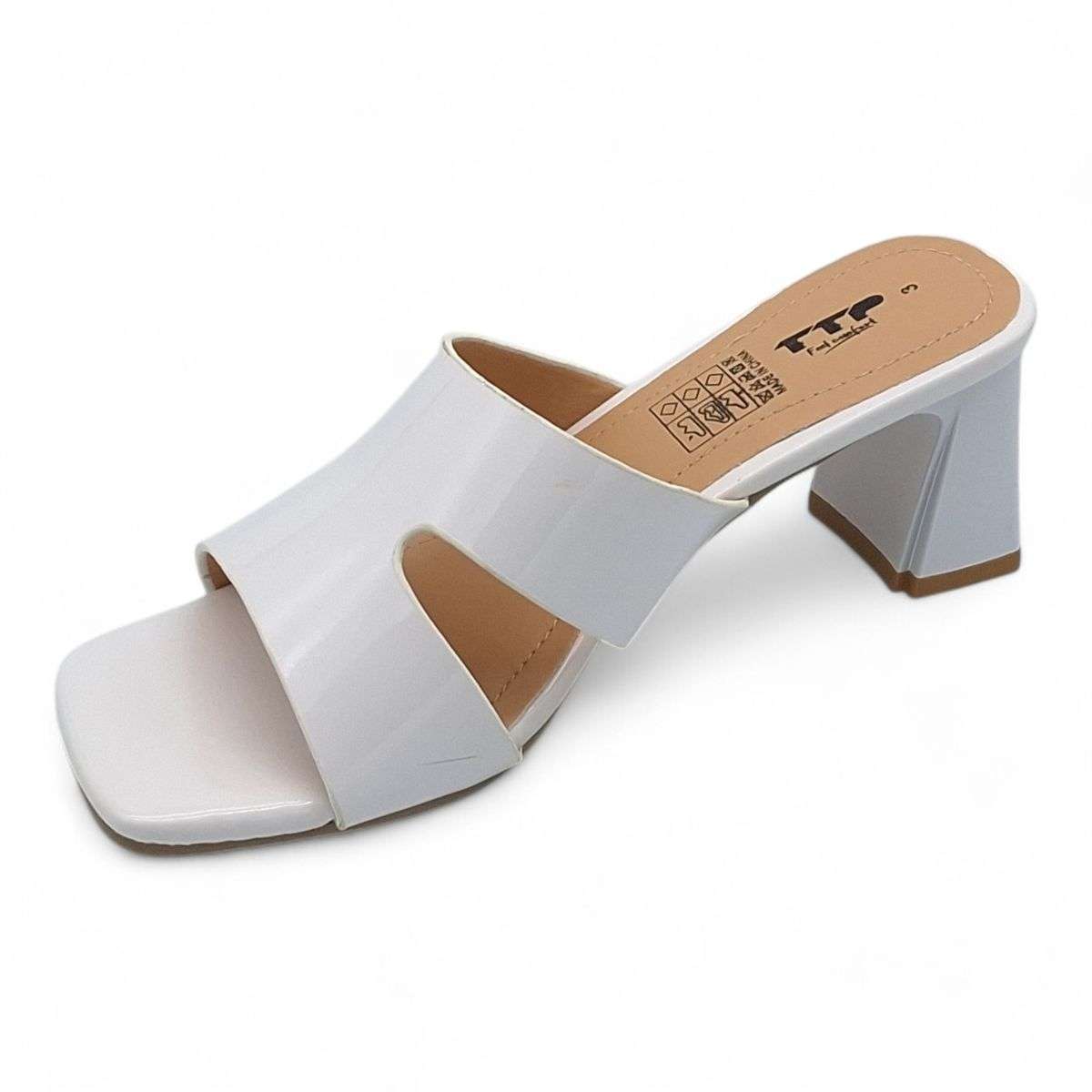 TTP Women Block Heel Slip-On Sandals - HT006