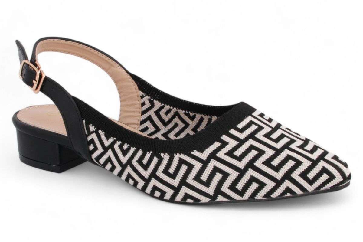 TTP Women Geometric Slingback Mule JSF110