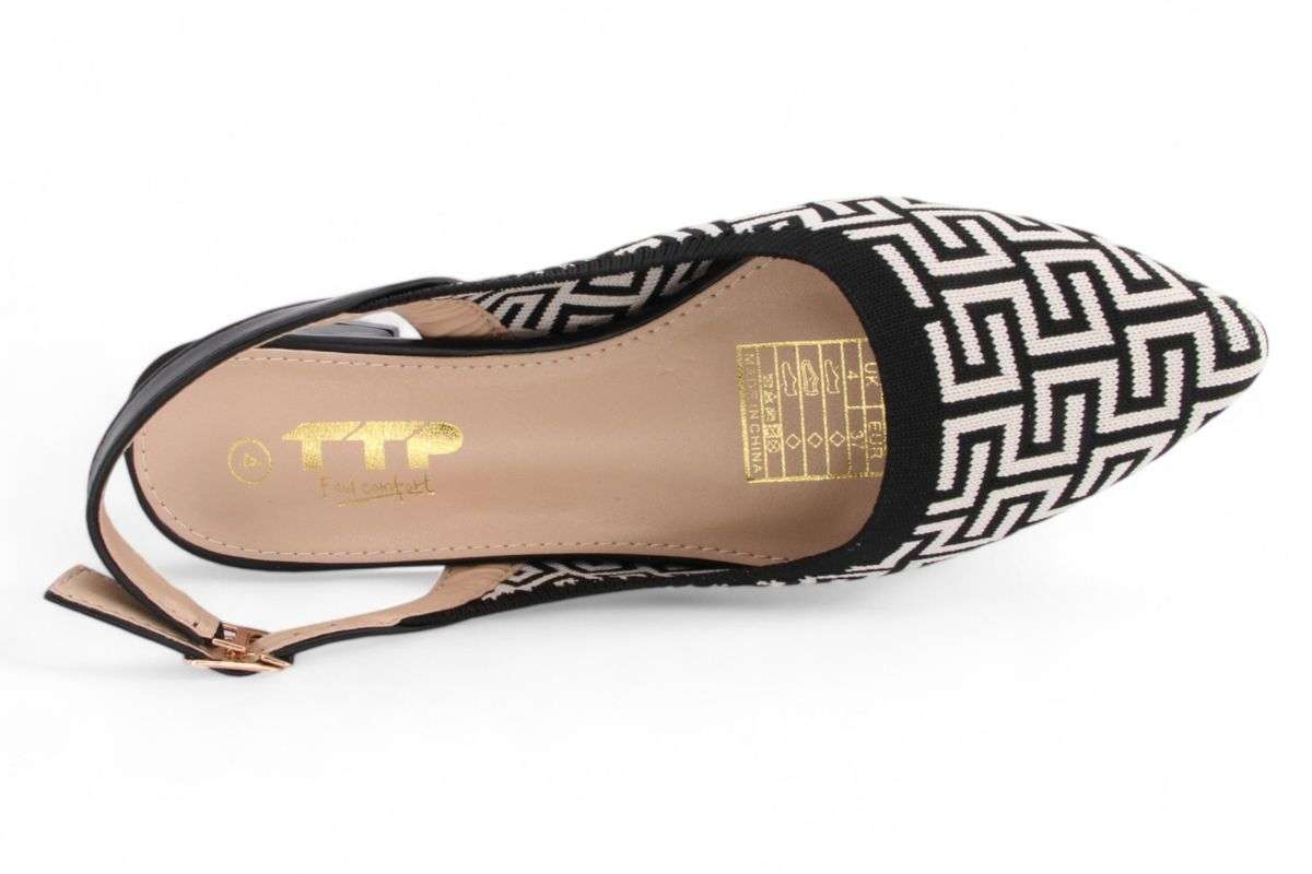 TTP Women Geometric Slingback Mule JSF110