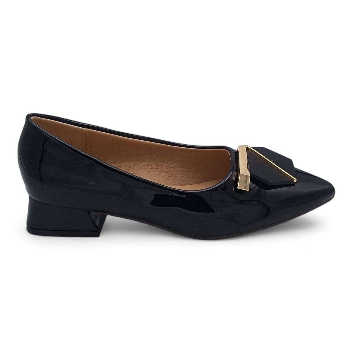 TTP Women Patent PU Low Block Heels JSF116